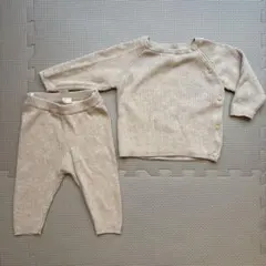 H&Mコットンニット セットアップ4-6m