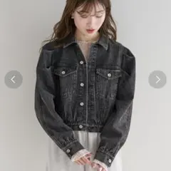 カスタネ 【一部店舗限定/S・Mサイズ展開】B デニムパフジャケット 新品未使用