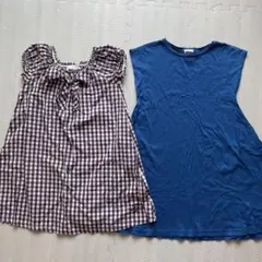ブランドワンピース120cm 2枚セット　べべ&アーバンリサーチ