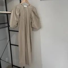 UNITED ARROWS ベージュ パフスリーブ ワンピース