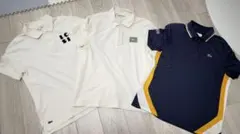 LACOSTE ポロシャツ 3枚セット ネイビー/イエロー