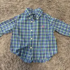 Ralph Lauren チェック柄 ボタンダウンシャツ 12M