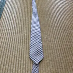 LANCEL 薄紫 ドット柄 ネクタイ