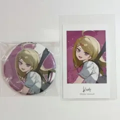 ダンガンロンパ 赤松楓 ペイントスタイル 缶バッジ イラストカード