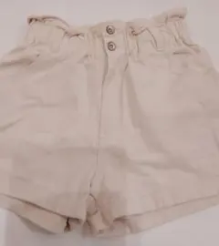 ガールズベージュ コットン ショートパンツ