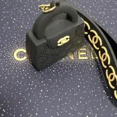 CHANEL★ミニバッグ キーホルダー キーリング バッグチャーム 黒