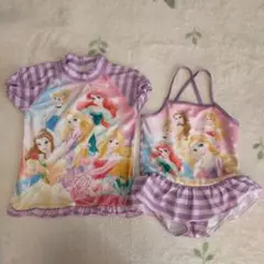 120cmプリンセスデザイン 水着セット ラプンツェル