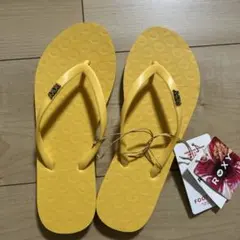 ROXY イエロー ビーチサンダル 23CM