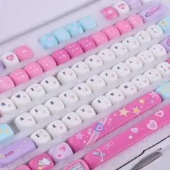 KiiBOOM x Elyxirine パステル Y2K キーキャップセット