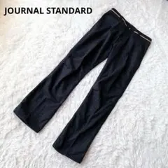 ジャーナルスタンダード パンツ【M】牛革ベルトつき ウール混 日本製のサムネイル