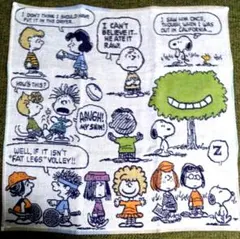 スヌーピー　ピーナッツ　ガーゼ　タオルハンカチ