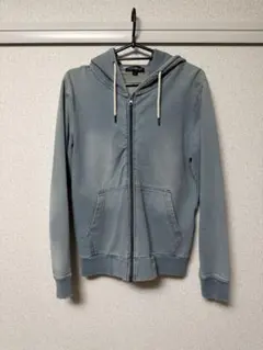 SOMEDIFF ジップアップパーカー デニムパーカー インディゴ ブルー