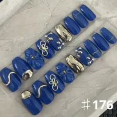 176.ネイルチップ　ショートバレリーナ　成人式