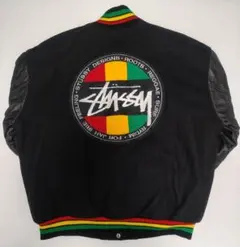 STUSSY スタジャン ONE LOVE ラスタカラー