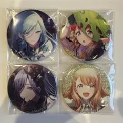 プロセカ グリッター缶バッチ 花里みのり 日野森雫 黒百合 白百合 28B