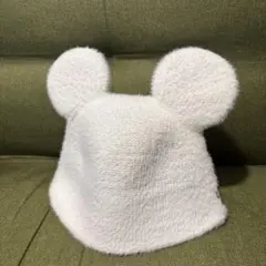 美品　ミッキー耳付き　バケハ