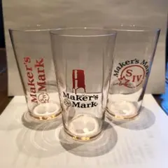 Maker's Mark 3デザインハイボール用グラス3個セット
