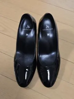 24.5EE success walkワコールサクセスウォーク黒エナメルパンプスのサムネイル