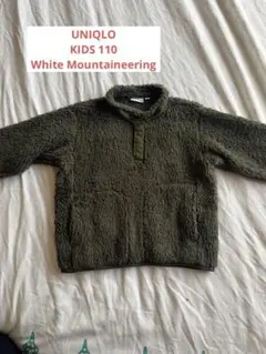 used:UNIQLO white Mountaieeringフリース110cm