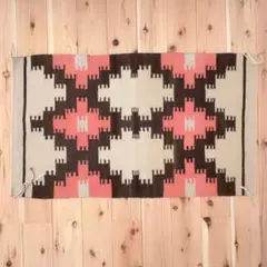 1990年代 ナバホ族 BRENDA YAZZIE 手織りラグ 証明タグ付のサムネイル