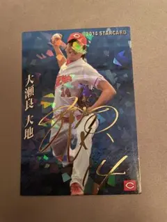 あ*読様 プロ野球チップス2014STARCARDサイン入り大瀬良大地