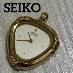 SEIKO ペンダントウォッチ 2320-5650 ゴールド文字盤 新品電池交換