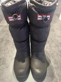HUNTERハンター スノーブーツ ダウン ブラウン UK4 23cm