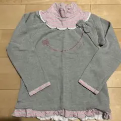 ☆ＫＰ☆ニットプランナー☆グレーチュニック丈トレーナー