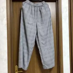 美品INGNIチェック柄ワイドパンツ M