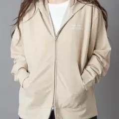 新品 タグ付き WEGO アンサンブルZIPパーカー (LS) ベージュ M