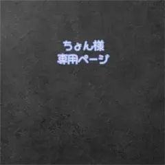 ちょん様専用ページ