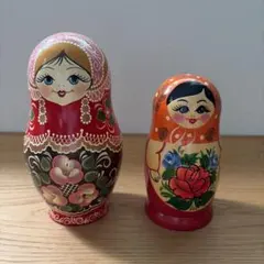 ロシア民芸品 マトリョーシカ 2セット