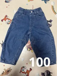 バレルレッグジーンズ GU 100サイズ