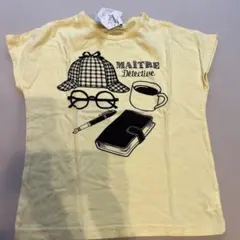 t/mini 探偵モチーフ Tシャツ イエロー 130cm タグ付きのサムネイル