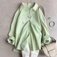 新品▲ NOLLEY'Sノーリーズ//愛されベーシックシャツ▲ライトグリーンのサムネイル