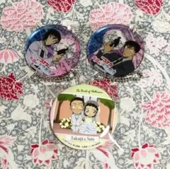 佐藤高木缶バッジアクキー３個☆名探偵コナンコナプラサンシャイン