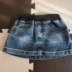デニムスカート ハートポケット付き