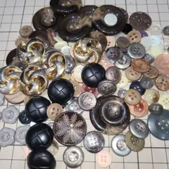 ボタンまとめ売り　レトロ　ヴィンテージ　アンティーク　手芸　ハンドメイド　小物