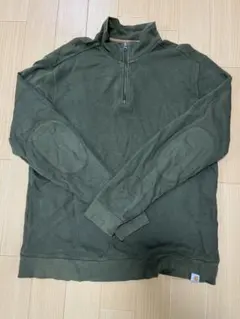 Carhartt ハーフジップ トレーナー L オリーブグリーン