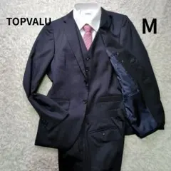 専用　イオン　トップバリュー　スリーピース　スーツ　ネイビー　背抜き　L