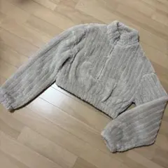 SHEIN ハーフジップ クロップド丈 ショート丈 長袖 トップス