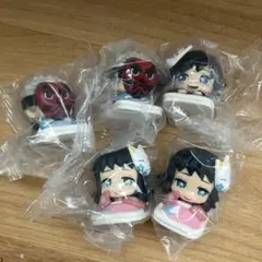 鬼滅の刃 カプセルトイ フィギュア 5点セット　おねむたん