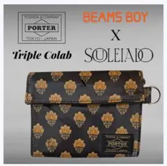 PORTER×BEAMS BOY×SOULEIADO トリプルネーム 財布 総柄