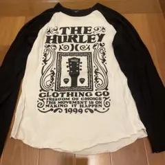 The Hurley ラグランTシャツ 長袖 ブラック ホワイト ギタープリントのサムネイル