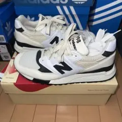 送料込 new balance U998TI 白黒ベージュ