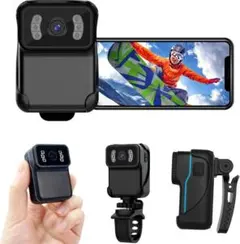 LXMIMI アクションカメラ ウェアラブルカメラ ビデオカメラ 防水