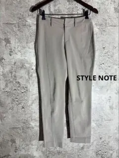 ☘️STYLE NOTE 綿混 センタープレス スラックス テーパードパンツ