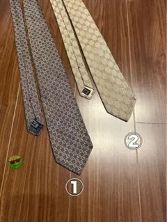 GUCCI グッチ メンズ ネクタイ×2セットのサムネイル