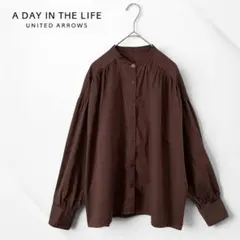 【A DAY IN THE LIFE】 Uネック シャツ バンドカラー【古着】のサムネイル