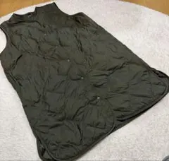 ユニクロ❤️ウルトラライトダウンロングベスト　L グリーン